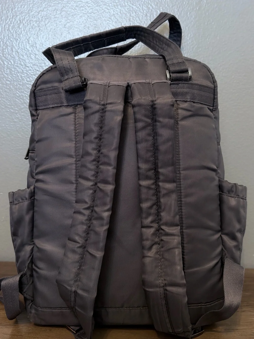 Compact Black Nylon Backpack by Lug